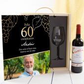 Kit con Vino Cune Crianza con caja impresa