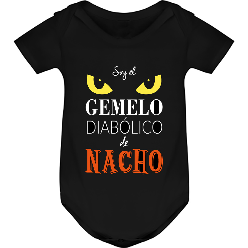 Regalos personalizados: Regalos con nombre: Body o camiseta personalizada 'Gemelo diabólico'