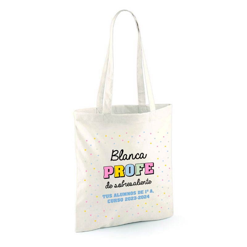 Regalos personalizados: Bolsas personalizadas: Bolsa tote BIO personalizada 'De Sobresaliente'