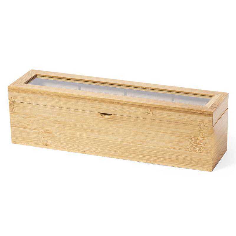 Regalos personalizados: Madera personalizada: Caja para Té e Infusiones de Bambú