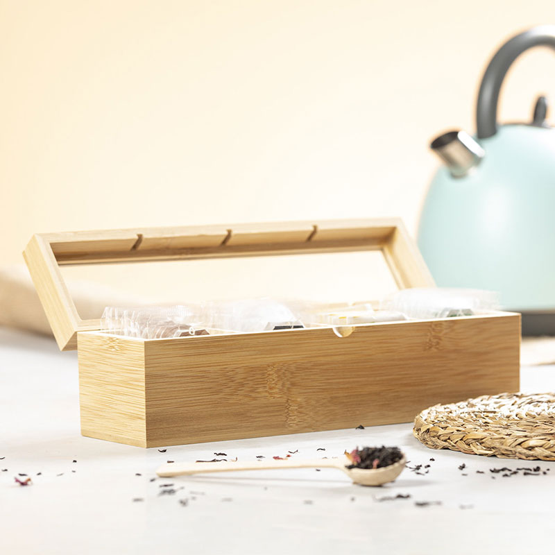 Regalos personalizados: Madera personalizada: Caja para Té e Infusiones de Bambú