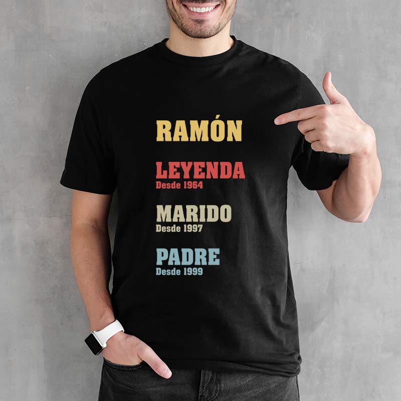 Regalos personalizados: Camisetas personalizadas: Camiseta personalizada Leyenda