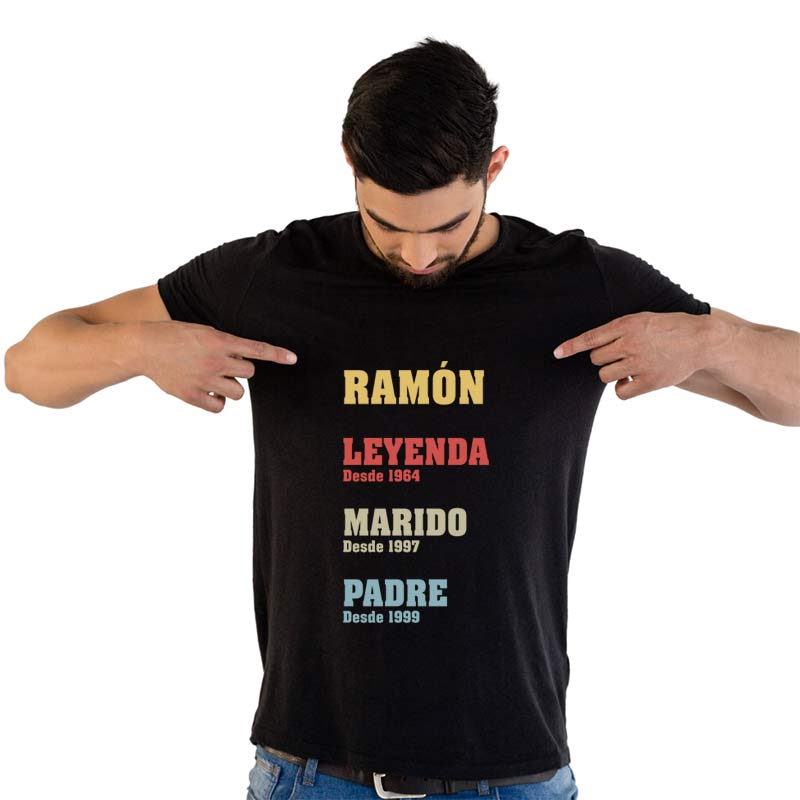 Regalos personalizados: Camisetas personalizadas: Camiseta personalizada Leyenda