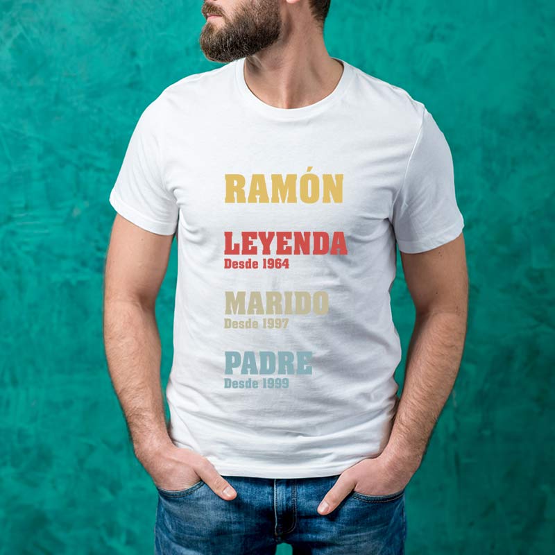 Regalos personalizados: Camisetas personalizadas: Camiseta personalizada Leyenda