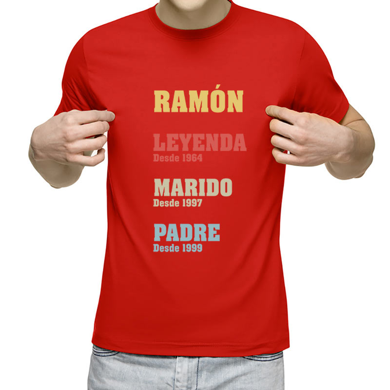 Regalos personalizados: Camisetas personalizadas: Camiseta personalizada Leyenda