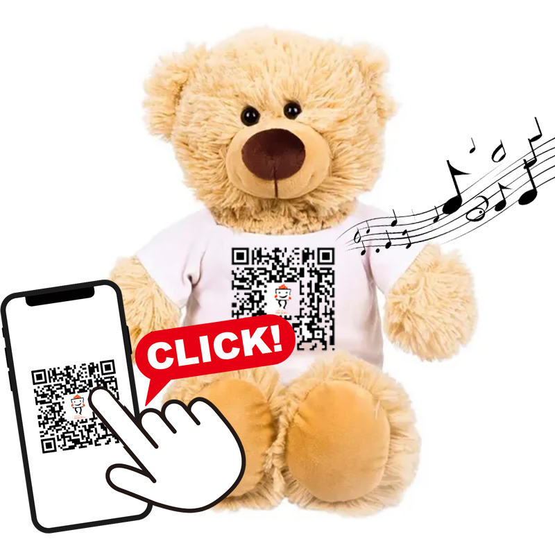 Regalos personalizados: Regalos con fotos: Canción personalizada en osito de peluche