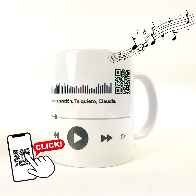 Regalos personalizados: Tazas personalizadas: Canción personalizada en taza