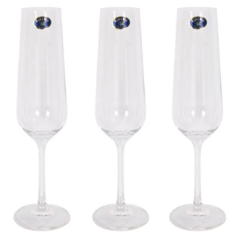 Regalos personalizados: Bebidas personalizadas: Copa de champagne de cristal de Bohemia