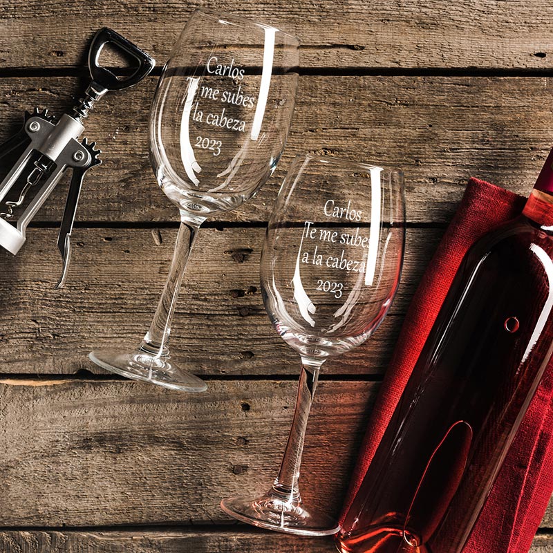 Set de vino con frases en forma de botella para Detalle de Comunión