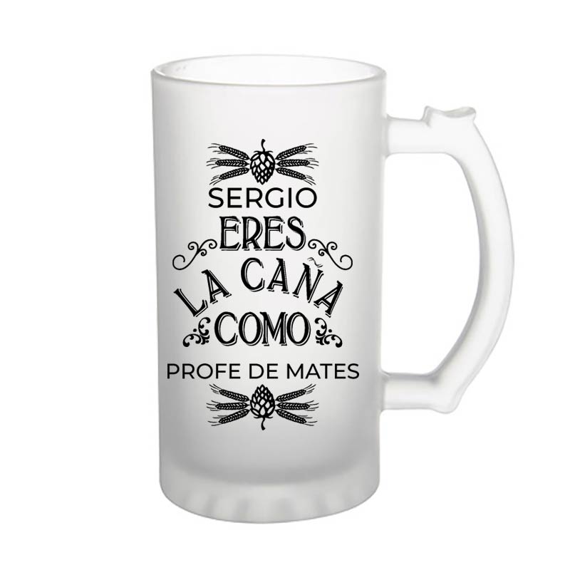 Regalos personalizados: Regalos con nombre: Jarra de cerveza personalizada divertida