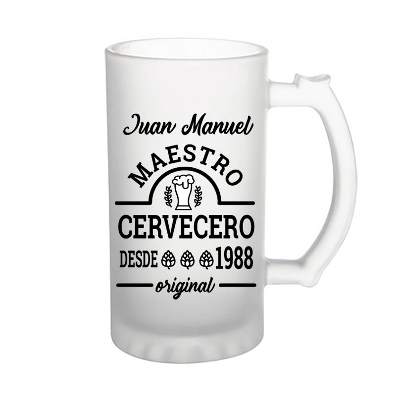 Regalos personalizados: Regalos con nombre: Jarra de cerveza personalizada 'Original'