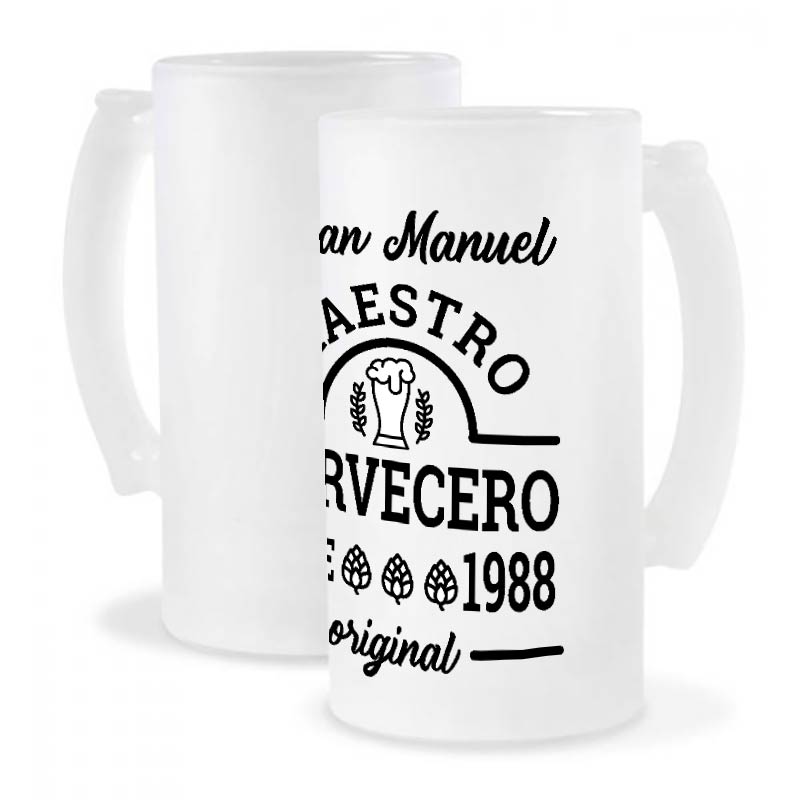 Regalos personalizados: Regalos con nombre: Jarra de cerveza personalizada 'Original'