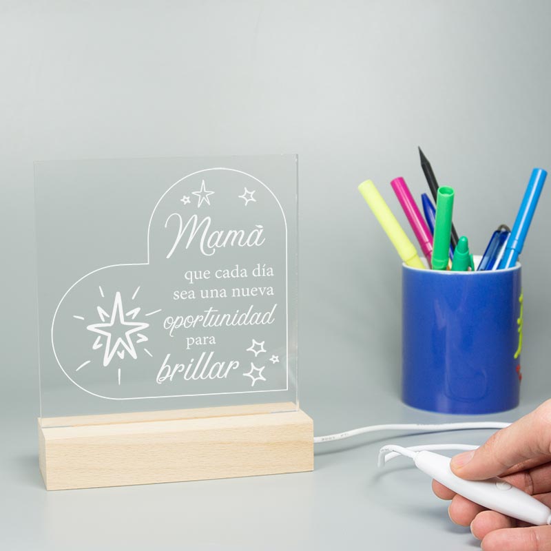 Regalos personalizados: Lámparas personalizadas: Lámpara LED 'Oportunidad para brillar'  