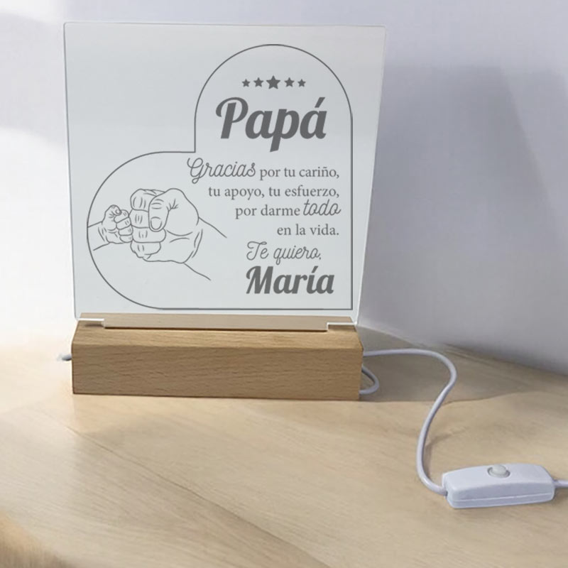 Regalos personalizados: Lámparas personalizadas: Lámpara Personalizada 'Juntos' 