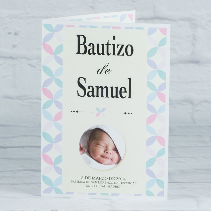 Libro del bebé regalo de Bautizo, personalizado con dibujos infantiles