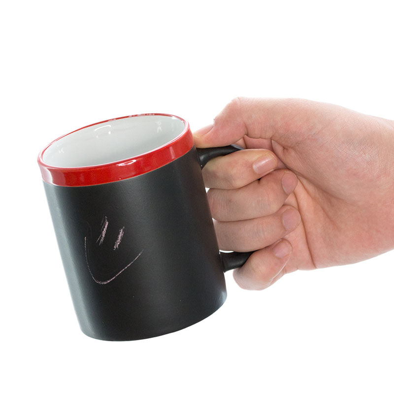 Regalos personalizados: Tazas personalizadas: Taza pizarra con tiza de color