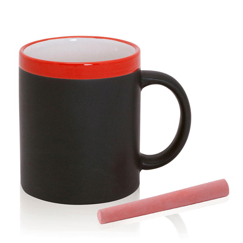 Regalos personalizados: Tazas personalizadas: Taza pizarra con tiza de color