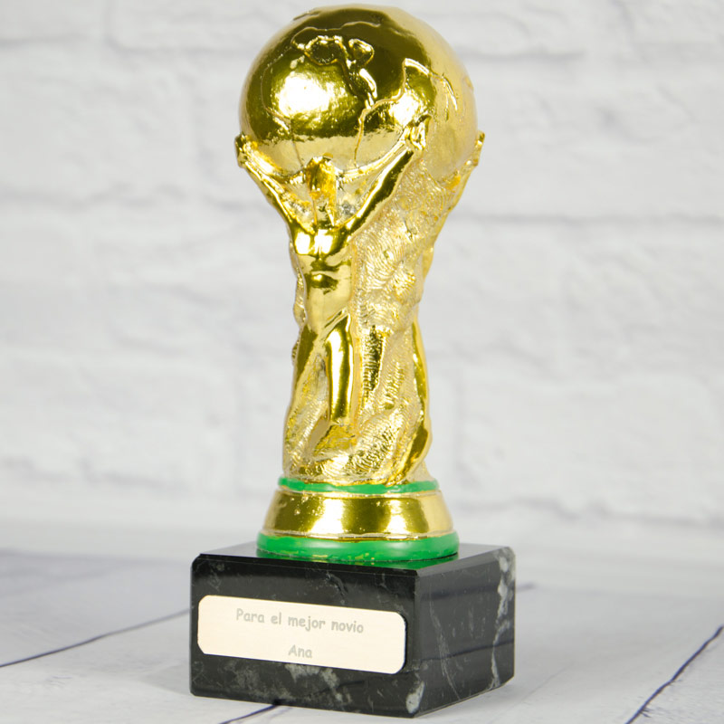 Trofeo copa del mundo personalizada