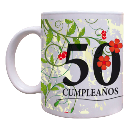 Taza para mujer 50 cumpleaños