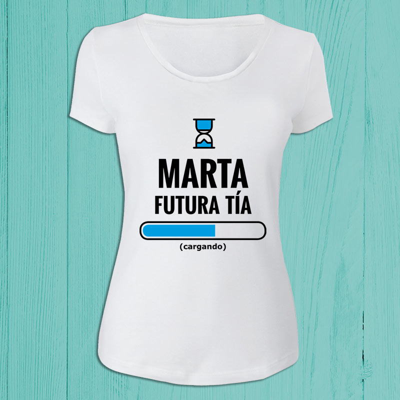 Marte Año nuevo Manía Camiseta futura tía personalizada
