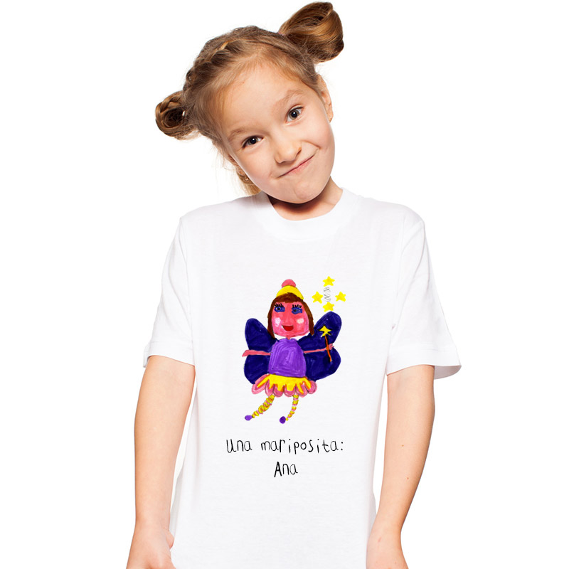 tofu Coro Encantada de conocerte Camiseta infantil personalizada con el dibujo de tu hijo