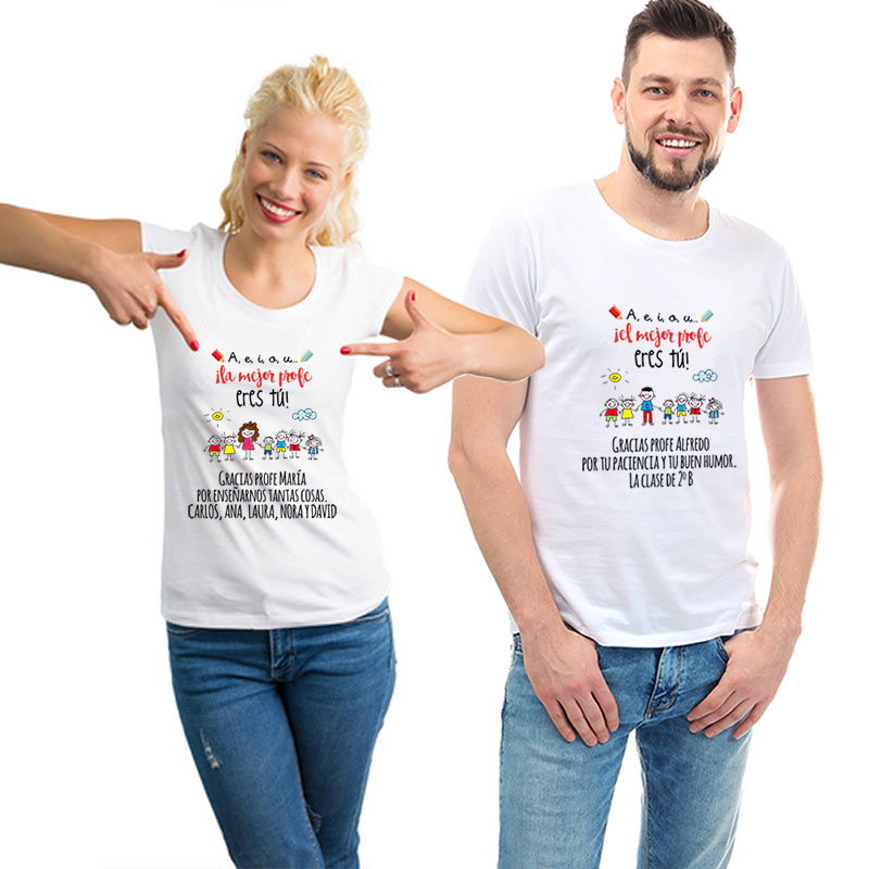 Moviente Si Huelga Camiseta personalizada 'El mejor profe eres tú'