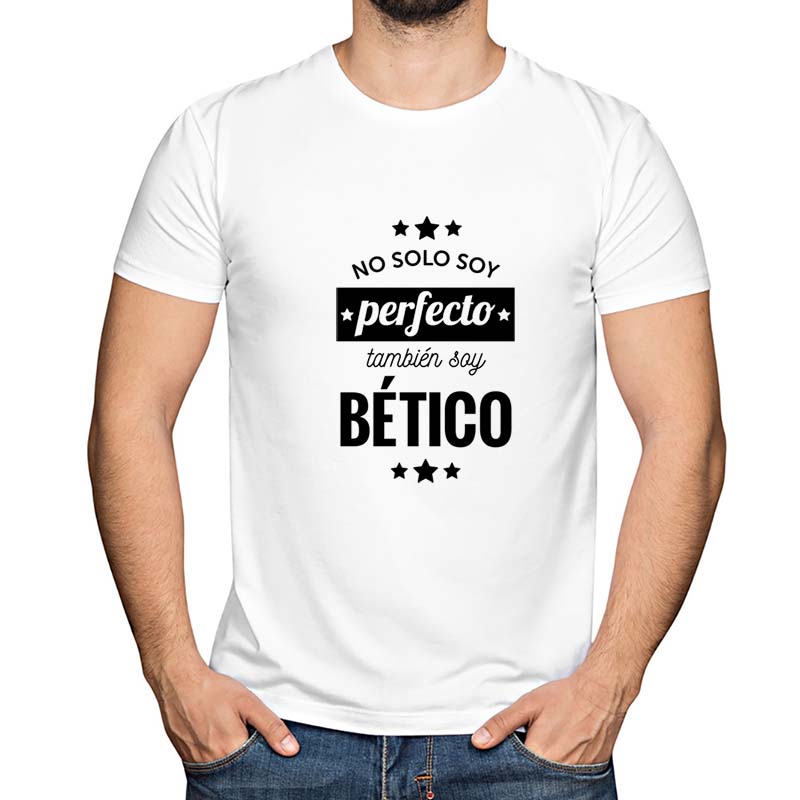 Camiseta personalizada solo soy perfecto'