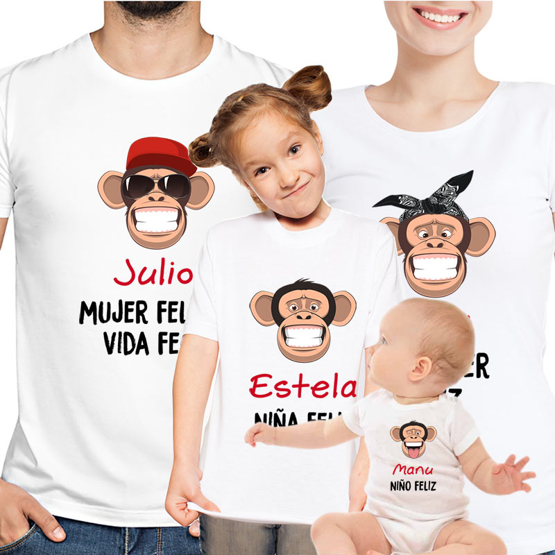 Camiseta de mujer - Familia personalizada